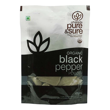 Sure & Pure Organic Black Pepper Powder, 100 Gm - Pure & Sure