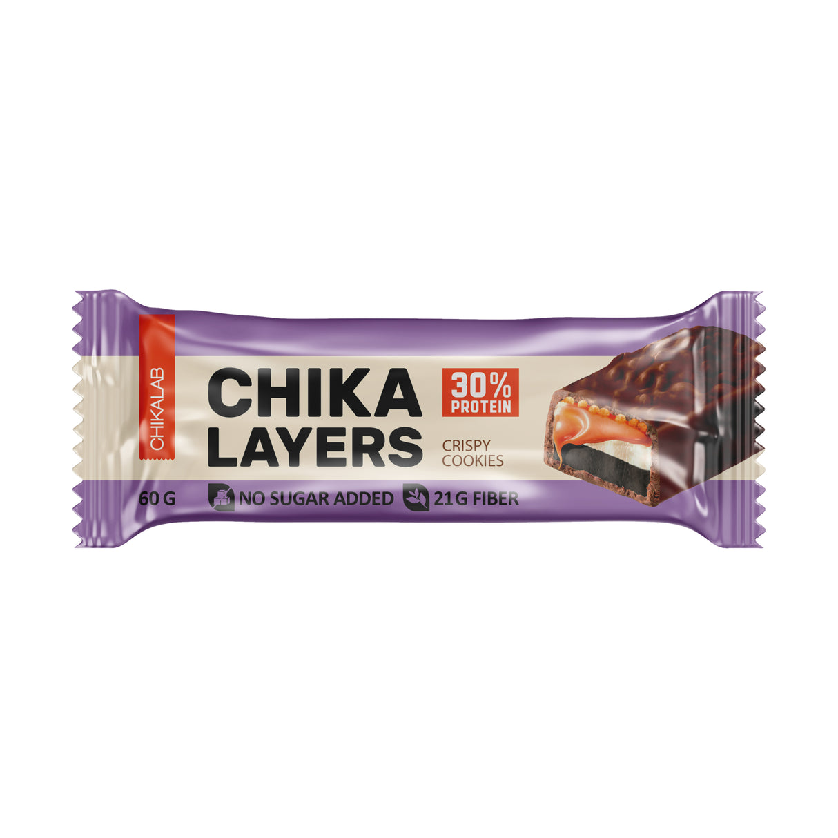 Chikalab Chika Layers Protein Bar, Crispy Cookies (1 Bar) - CHIKALAB