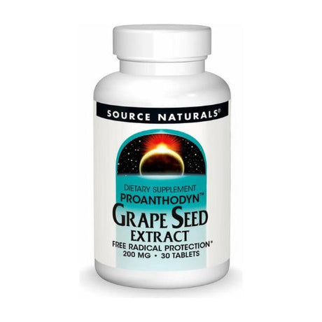 Source Naturals Grape Seed Extract, 200 mg, 30 Tablets - Source Naturals