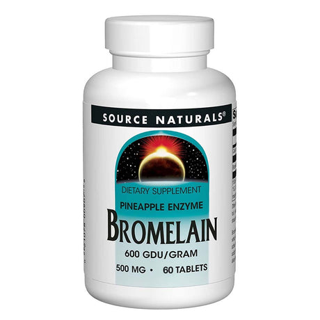 Bromelain, 500 mg, 60 Tablets, Source Naturals - Source Naturals