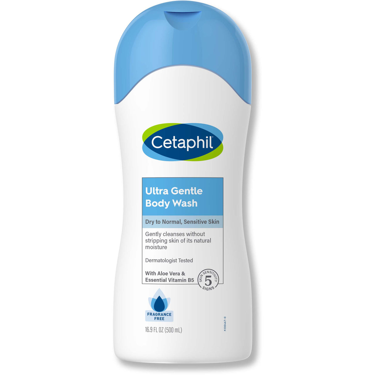 Cetaphil Fragrance Free Ultra Gentle Body Wash, 500 ML - Cetaphil