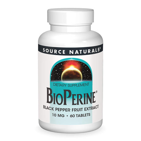 Source Naturals BioPerine, 10 mg, 60 Tablets - Source Naturals