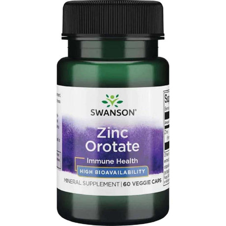 Swanson Zinc Orotate, 10 mg, 60 Veggie Capsules - Swanson