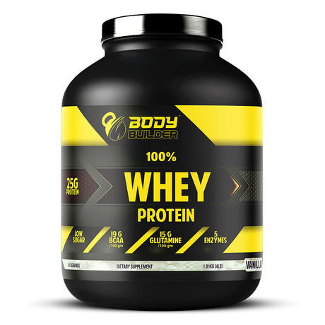 Whey Protein Body Builder, Vanilla, 4 LB - Body Builder