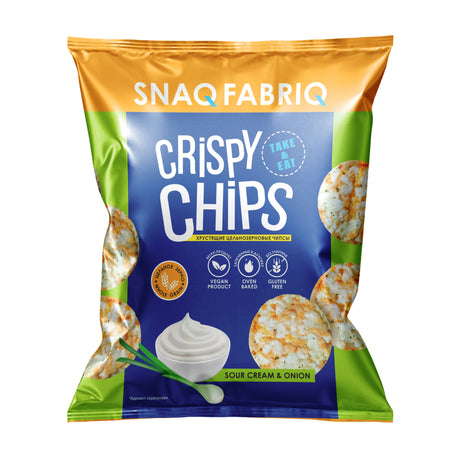 Snaq Fabriq Crispy Chips, Sour Cream & Onion, 1 Piece - SNAQ FABRIQ