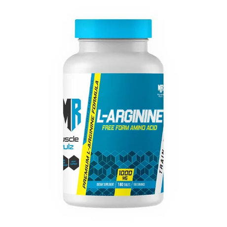 Muscle Rulz L-Arginine Free Form Amino Acid, 1000 mg, 180 Tablets - Muscle Rulz