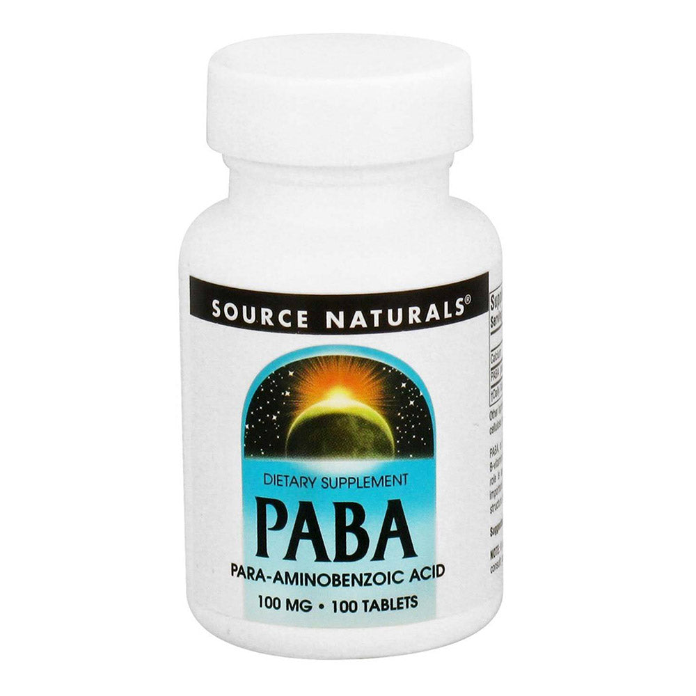 Source Naturals PABA, 100 Tablets, 100 mg - Source Naturals