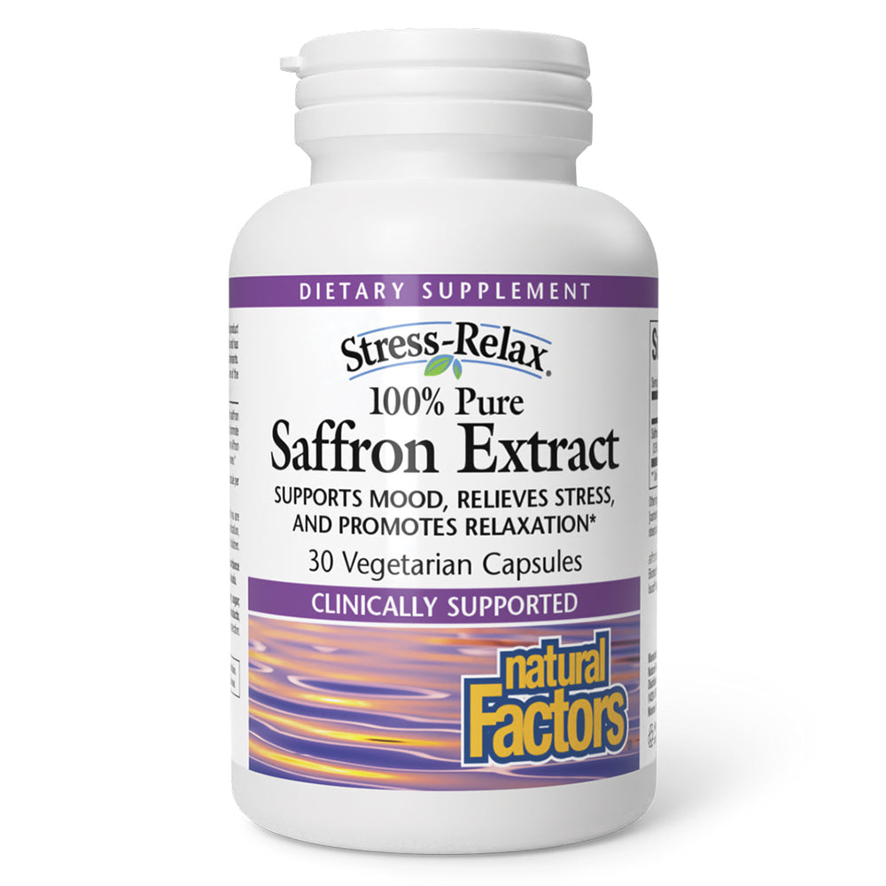 Affron Saffron Extract, 28 mg, 30 Vegetable Capsules, Natural Factors - Natural Factors