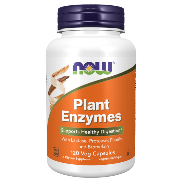 Now Plant Enzymes, 120 Veggie Capsules - Now