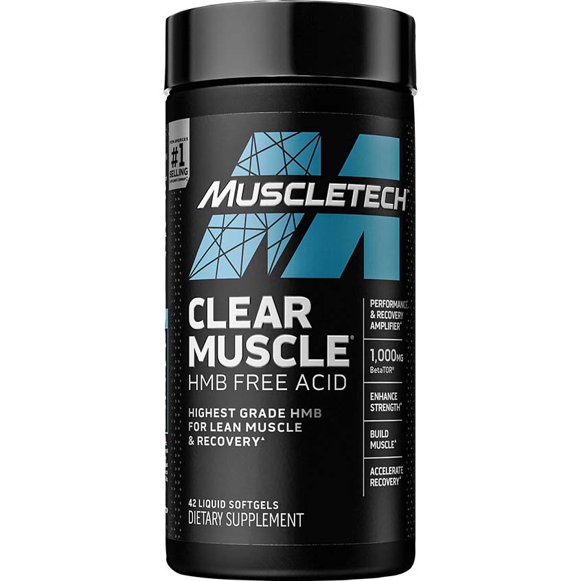 Muscletech Clear Muscle HMB Free Acid, 42 Softgels - Muscletech