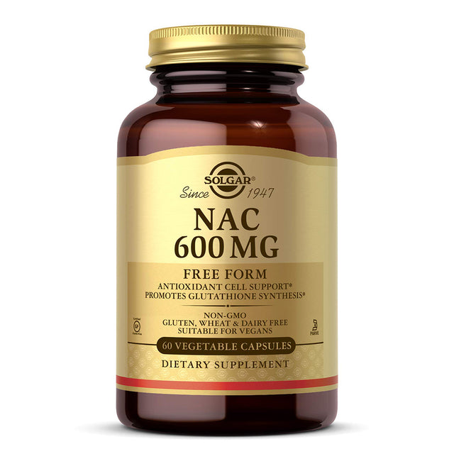 Solgar NAC, 600 mg, 60 Vegetable Capsules - Solgar