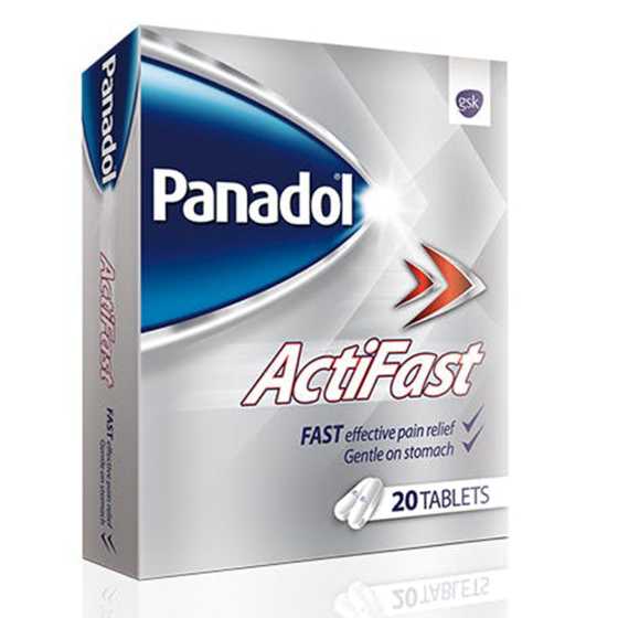 Actifast Panadol, 20 Tablets - GSK