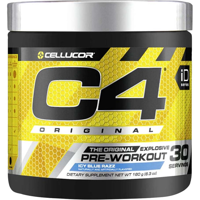 Cellucor C4 Original, Icy Blue Raz, 30 servings - Cellucor