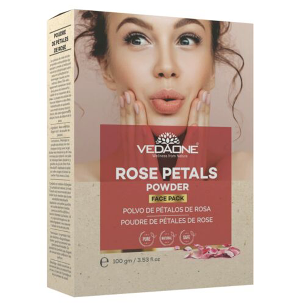 Vedaone Rose Petals Face Pack Powder, 100 Gm - Vedaone