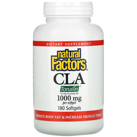 Natural Factors Tonalin CLA, 1000 mg, 180 Softgels - Natural Factors