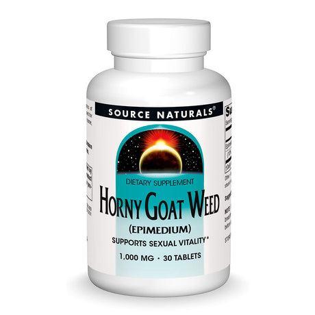 Horny Goat Weed, 1000 mg, 30 Tablets - Source Naturals - Source Naturals