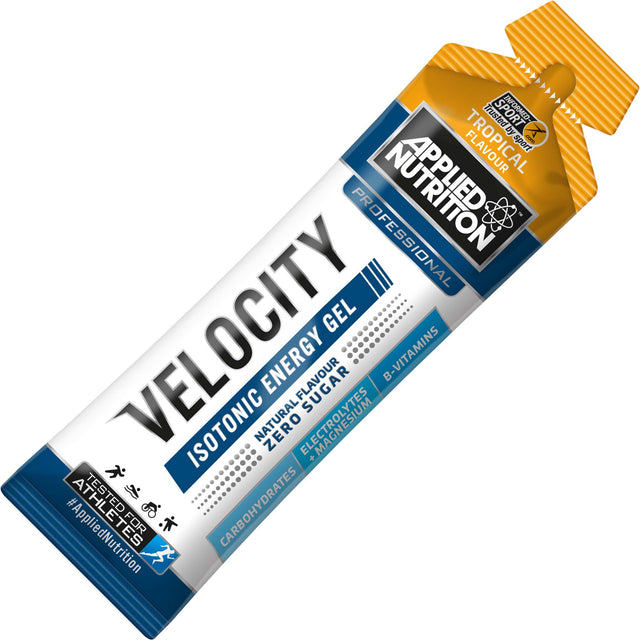 Velocity Applied Nutrition Isotonic Energy Gel, Tropical, 1 Piece - Applied Nutrition