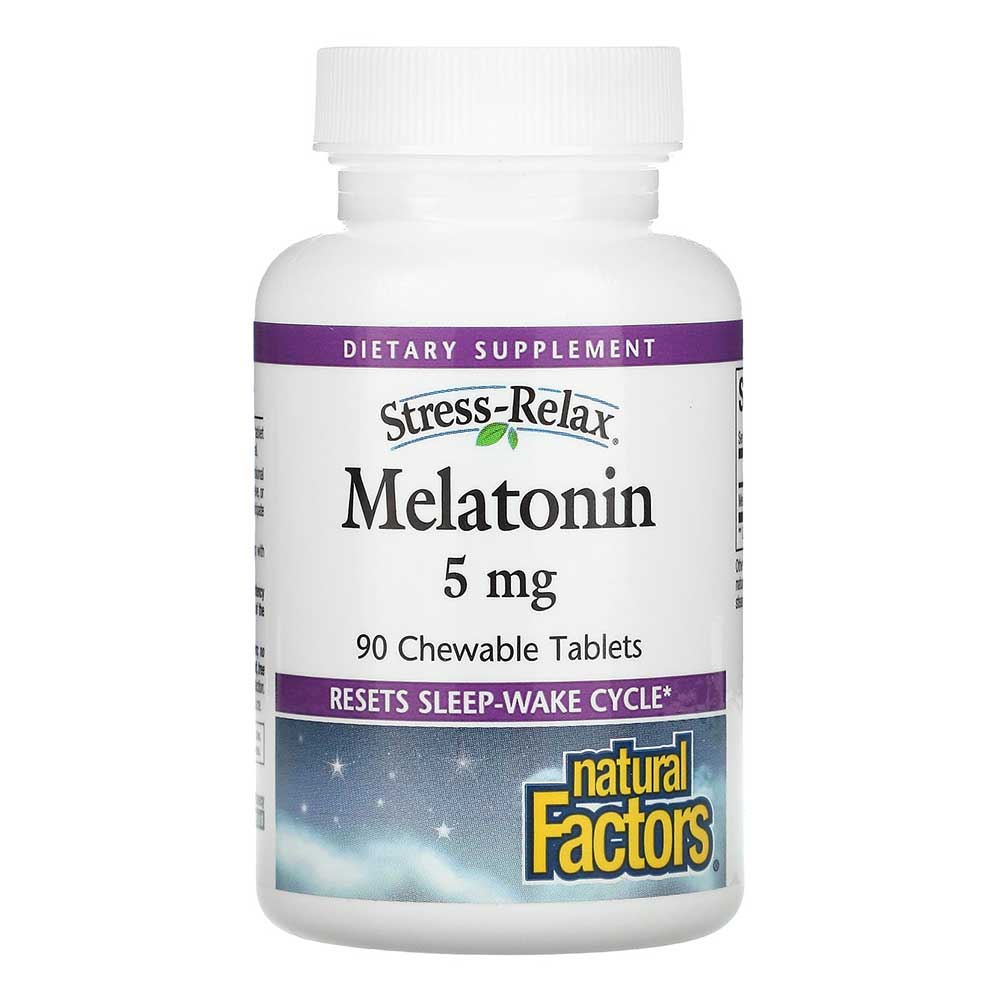 Natural Factors Melatonin, 5 mg, 90 Chewable Tablets - Natural Factors