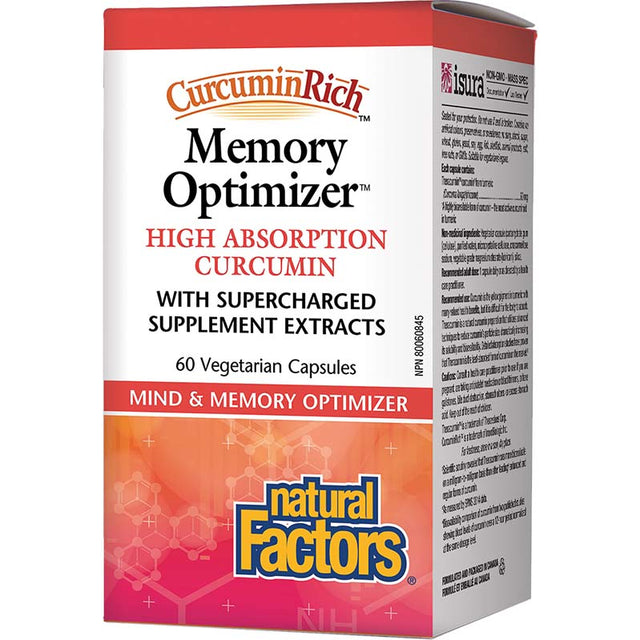 Memory Optimizer, Natural Factors, 60 Veggie Capsules - Natural Factors