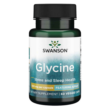 Swanson Glycine, 500 mg, 60 Veggie Capsules - Swanson