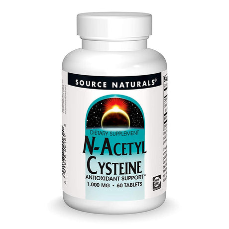 Source Naturals N-Acetyl Cysteine (NAC), 1000 mg, 60 Tablets - Source Naturals