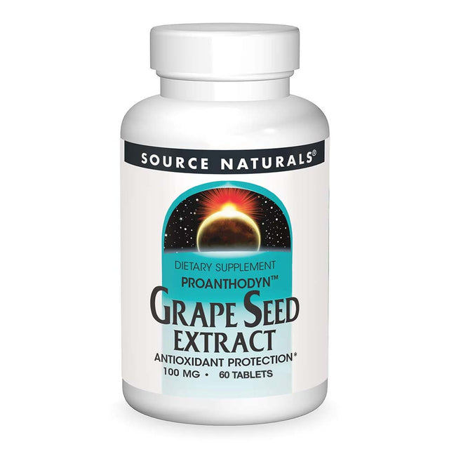 Source Naturals Grape Seed Extract, 100 mg, 60 Tablets - Source Naturals