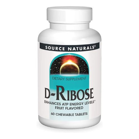 Source Naturals D-Ribose, 1000 mg, 60 Chewable Tablets - Source Naturals