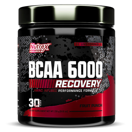 Nutrex Research BCAA 6000, Fruit Punch, 30 Servings - Nutrex Research