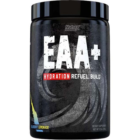 Nutrex EAA+ Hydration, Blueberry Lemonade, Refuel Build, 30 Servings - Nutrex Research