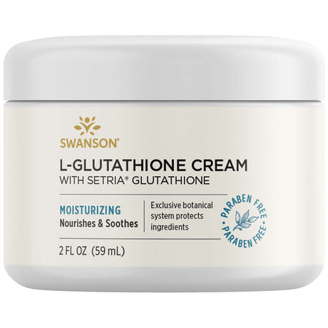 Swanson L-Glutathione Cream with Setria Glutathione, 59 ML - Swanson