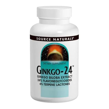 Source Naturals Ginkgo Biloba 24, 40 mg, 60 Tablets - Source Naturals