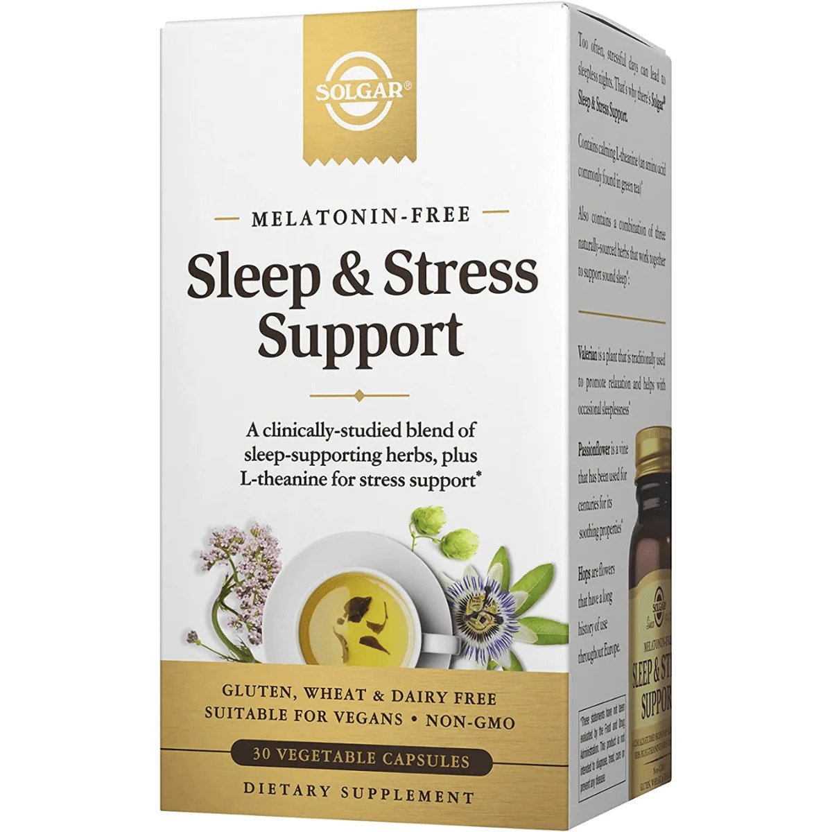 Solgar Sleep & Stress Support, 30 Vegetable Capsules - Solgar