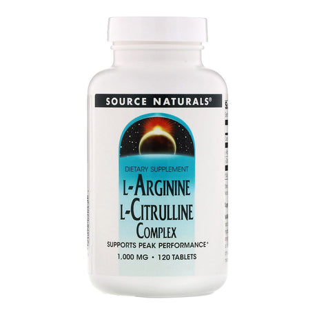 Source Naturals L-Citrulline L-Arginine Complex, 1000 mg, 120 Tablets - Source Naturals