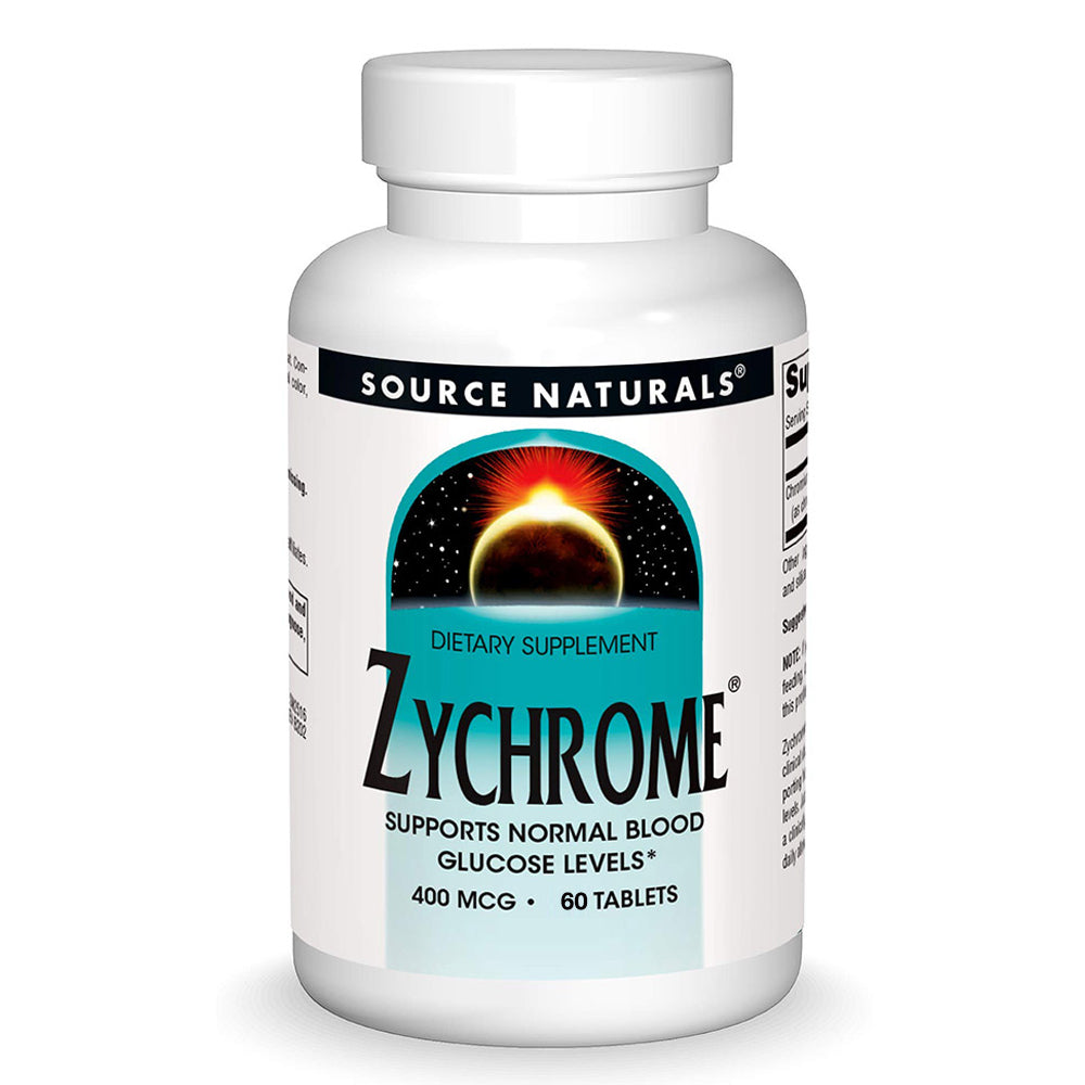 Source Naturals 400 mcg Zychrome, 60 Tablets - Source Naturals