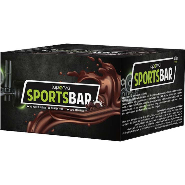 Laperva Sports Bar, Milk Chocolate, 42g, Box of 9 Bars - Laperva